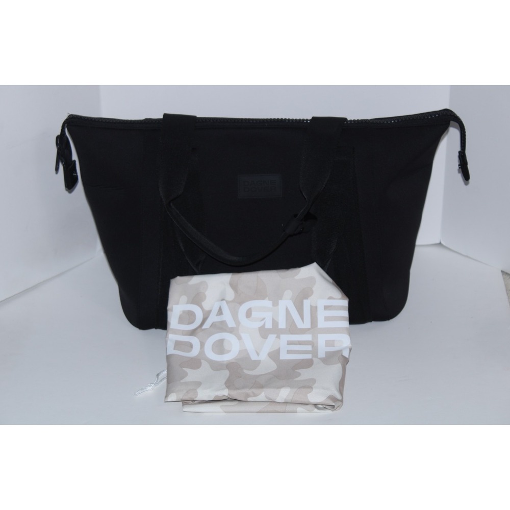 Dagne Dover Unisex Large Black Tote Travel Vacation Landon Neoprene Carryall Bag